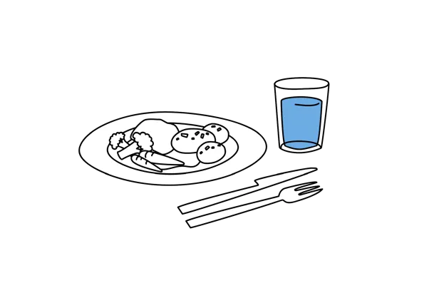 Illustrasjon som viser at du skal ha en oppdatert medisinliste klar i tiden før operasjon.