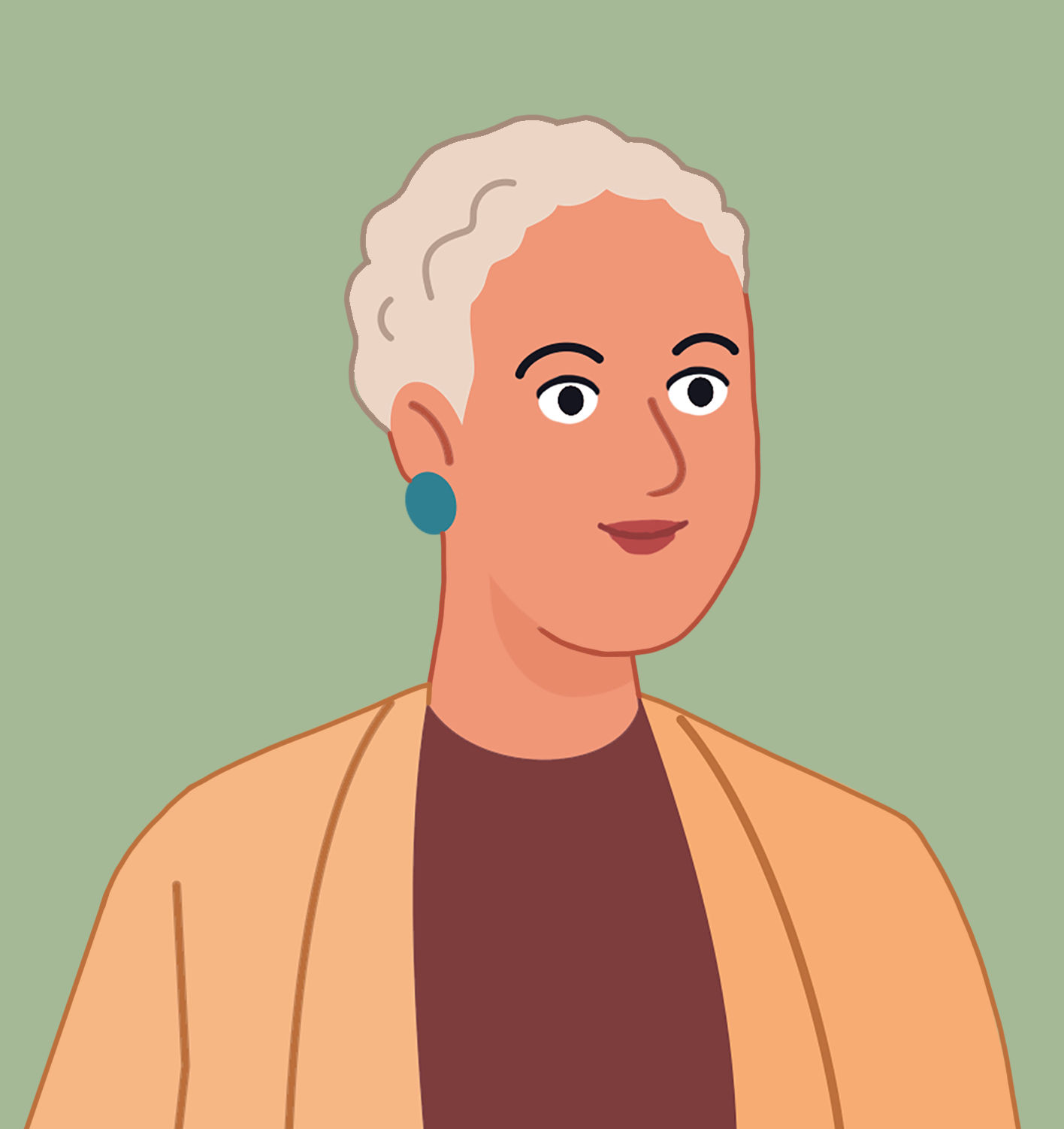 Illustrasjon av en dame