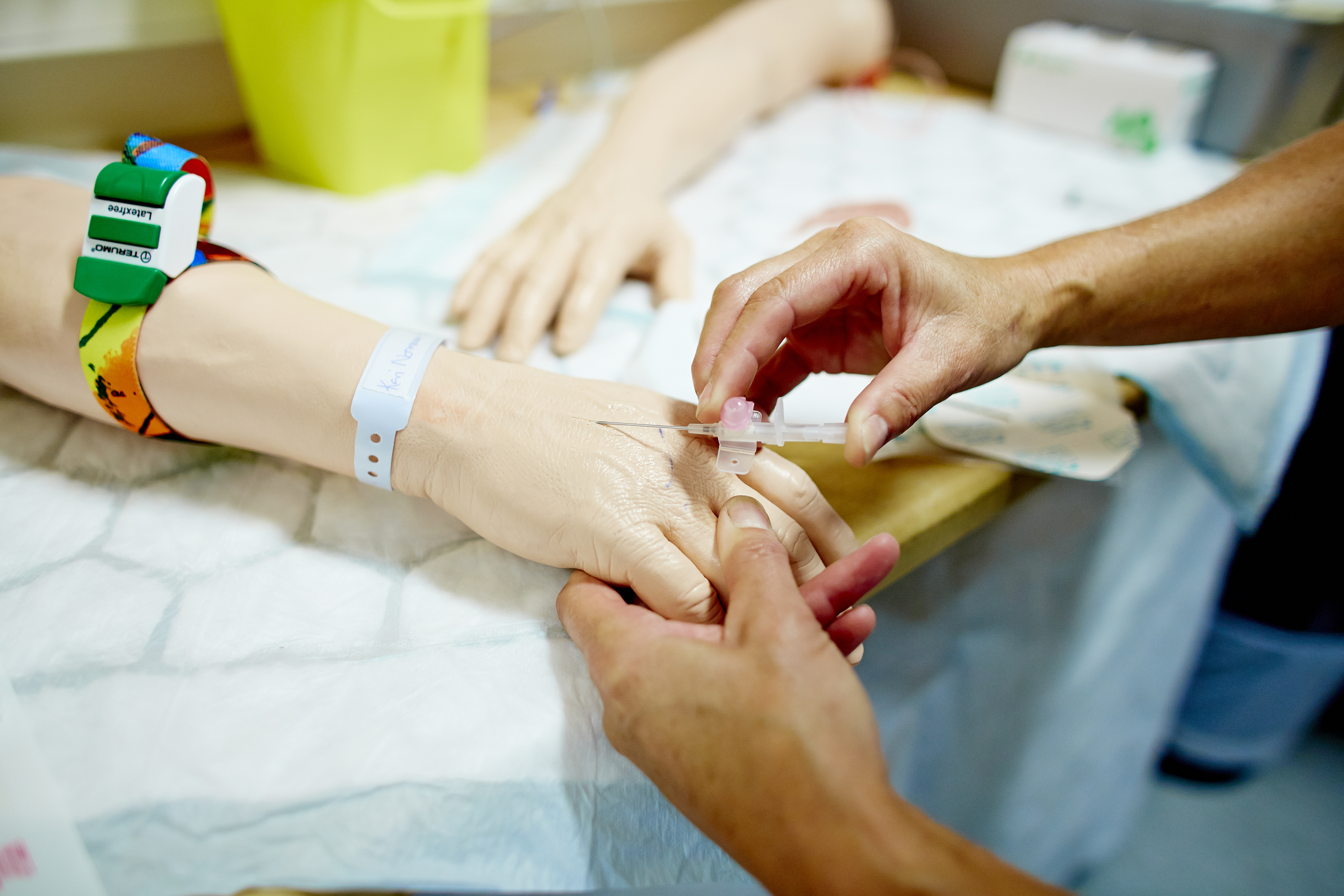 Øvingsmodell av arm for innlegging av venekanyle