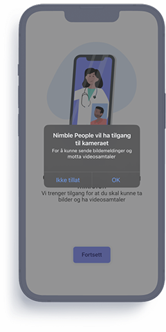 Et skjermbilde av en telefon