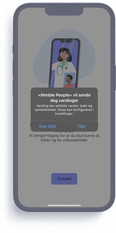 A cell phone screen with a window