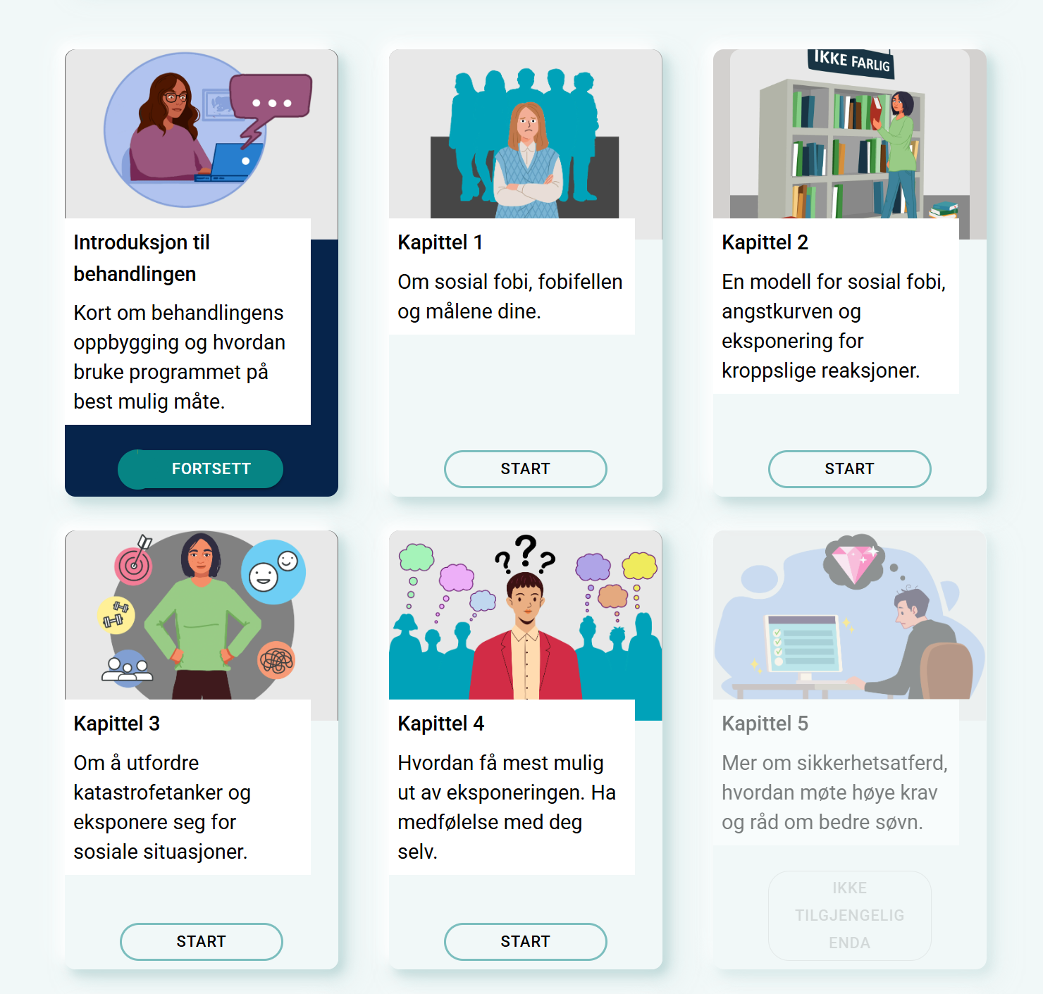 Bilder av programmet for eBehandling